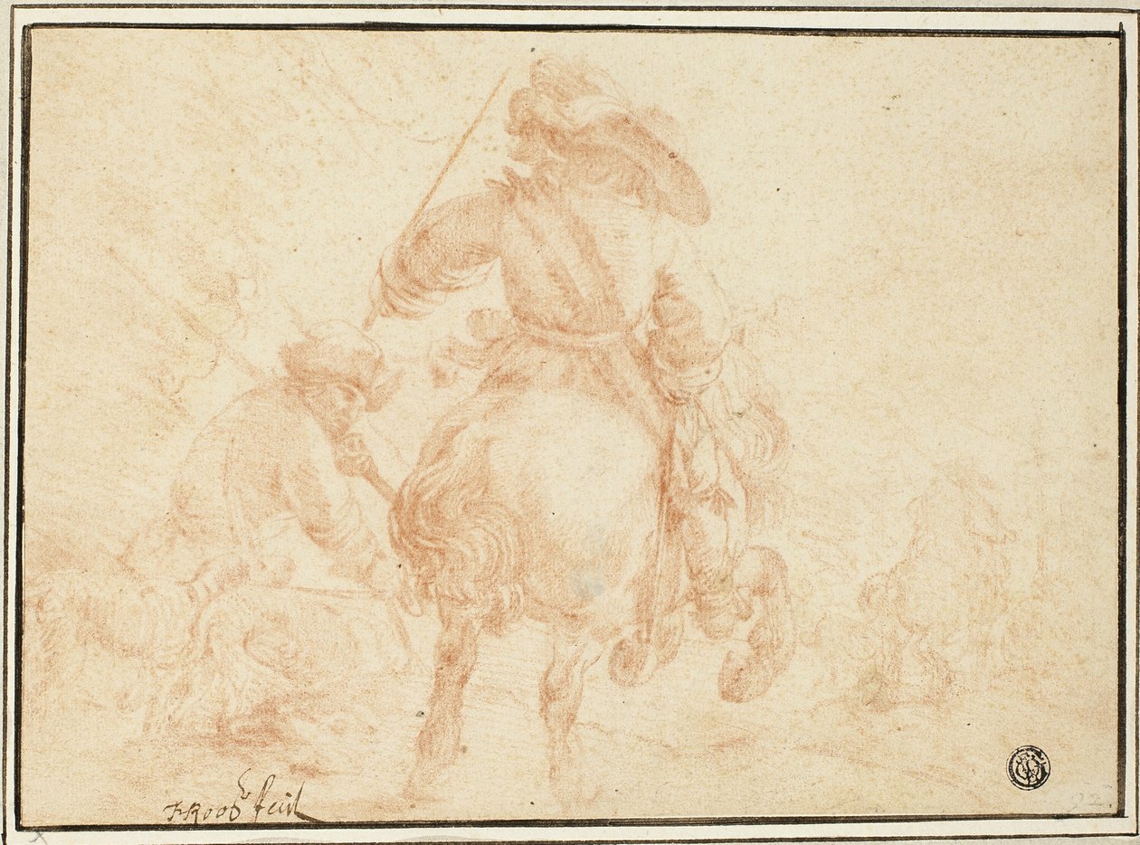 Atlı Askerler by Johann Heinrich Roos