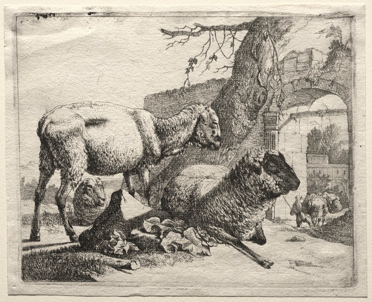 Geçidin Altındaki Katırcı, 1665. by Johann Heinrich Roos