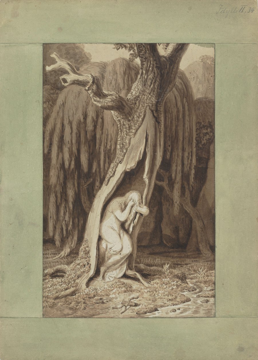 Orman perisi. İdiller Serisi, yaklaşık 1820. by Johann Heinrich Wilhelm Tischbein