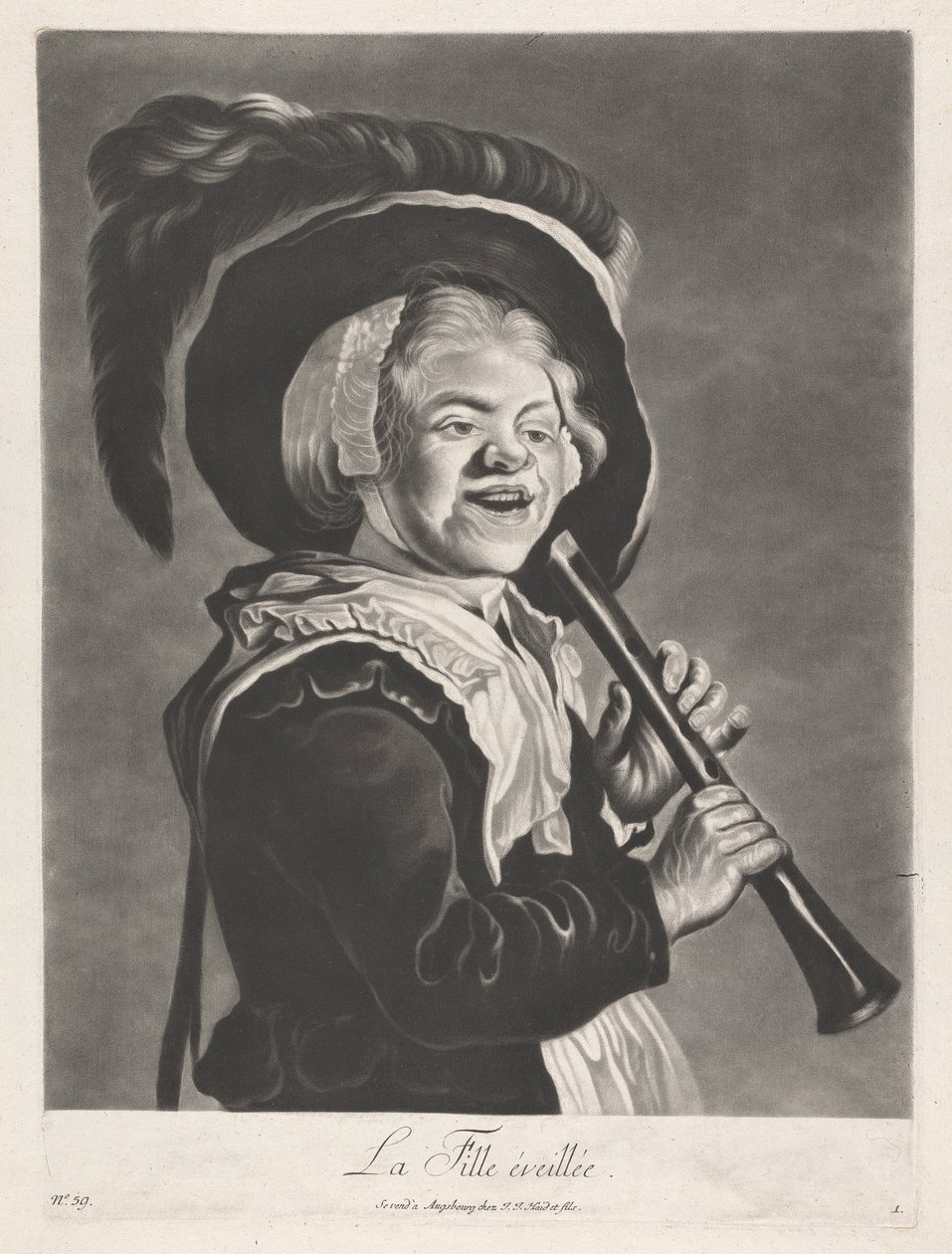 uyanık kız by Johann Jacobus Haid
