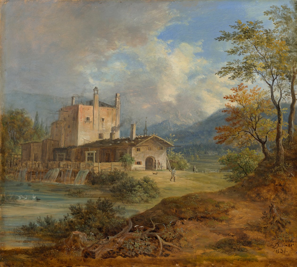 Dağlarda demir çekiç by Johann Jakob Dorner der Jüngere