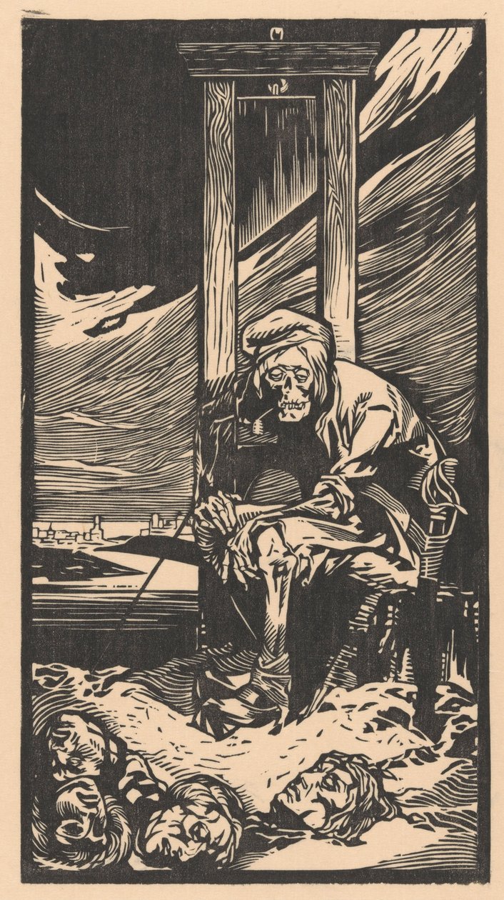 Bir Giyotin Tarafından Ölüm (baskı) by Johann Joseph Aarts
