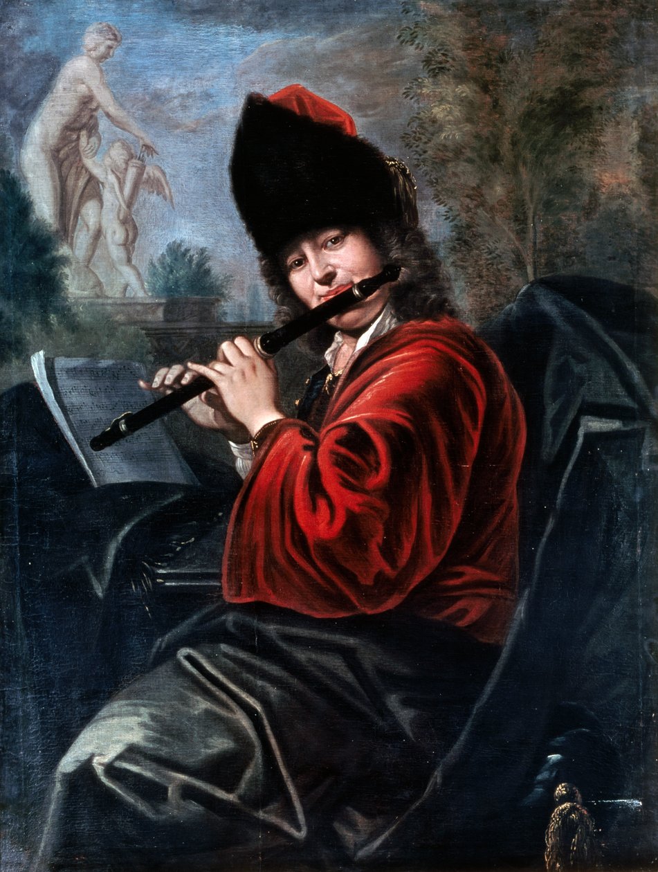 Enine flütçü by Johann Kupetzky