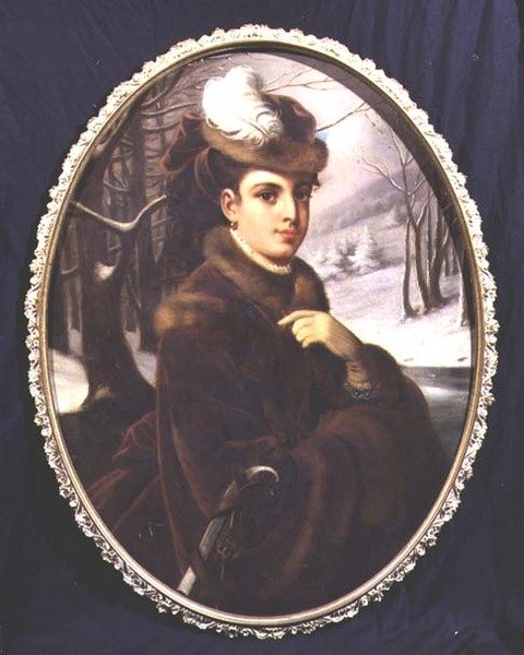 Zarif bir Avusturyalı bayanın portresi by Johann Kurtweil