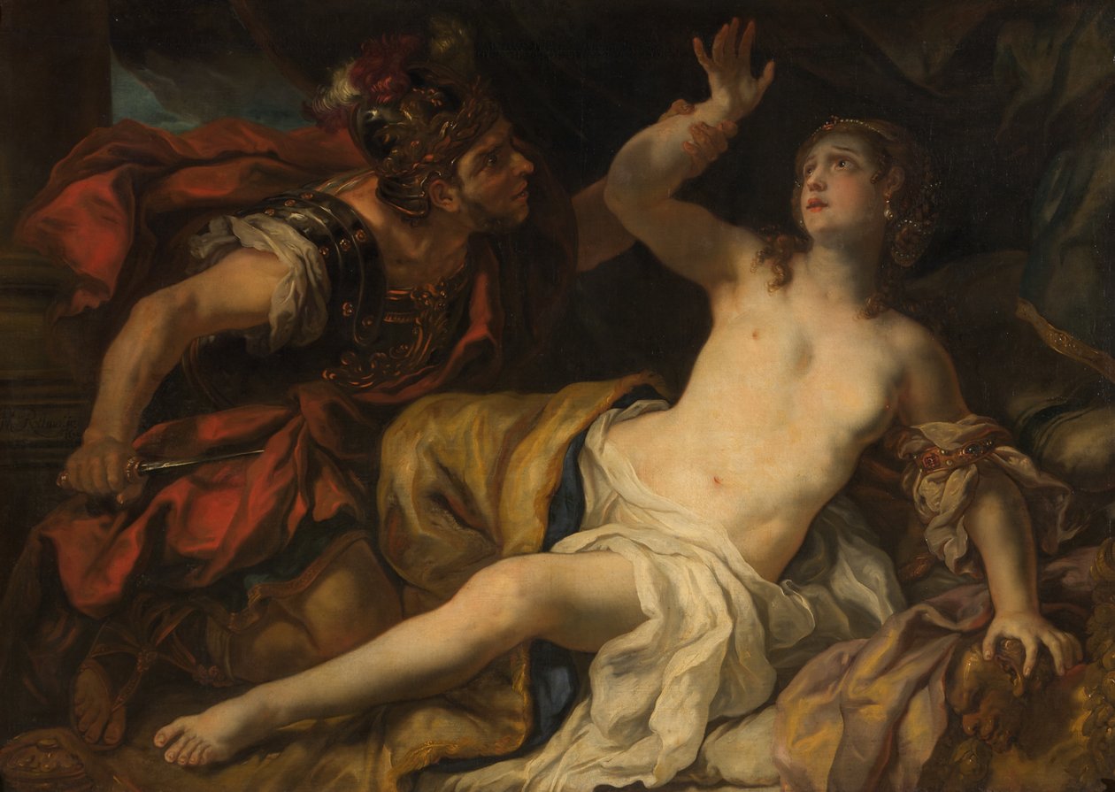 Tarquin ve Lucretia by Johann Michael Rottmayr