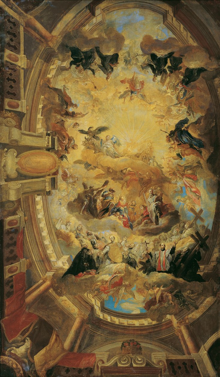 İsa adının yüceltilmesi by Johann Michael Rottmayr