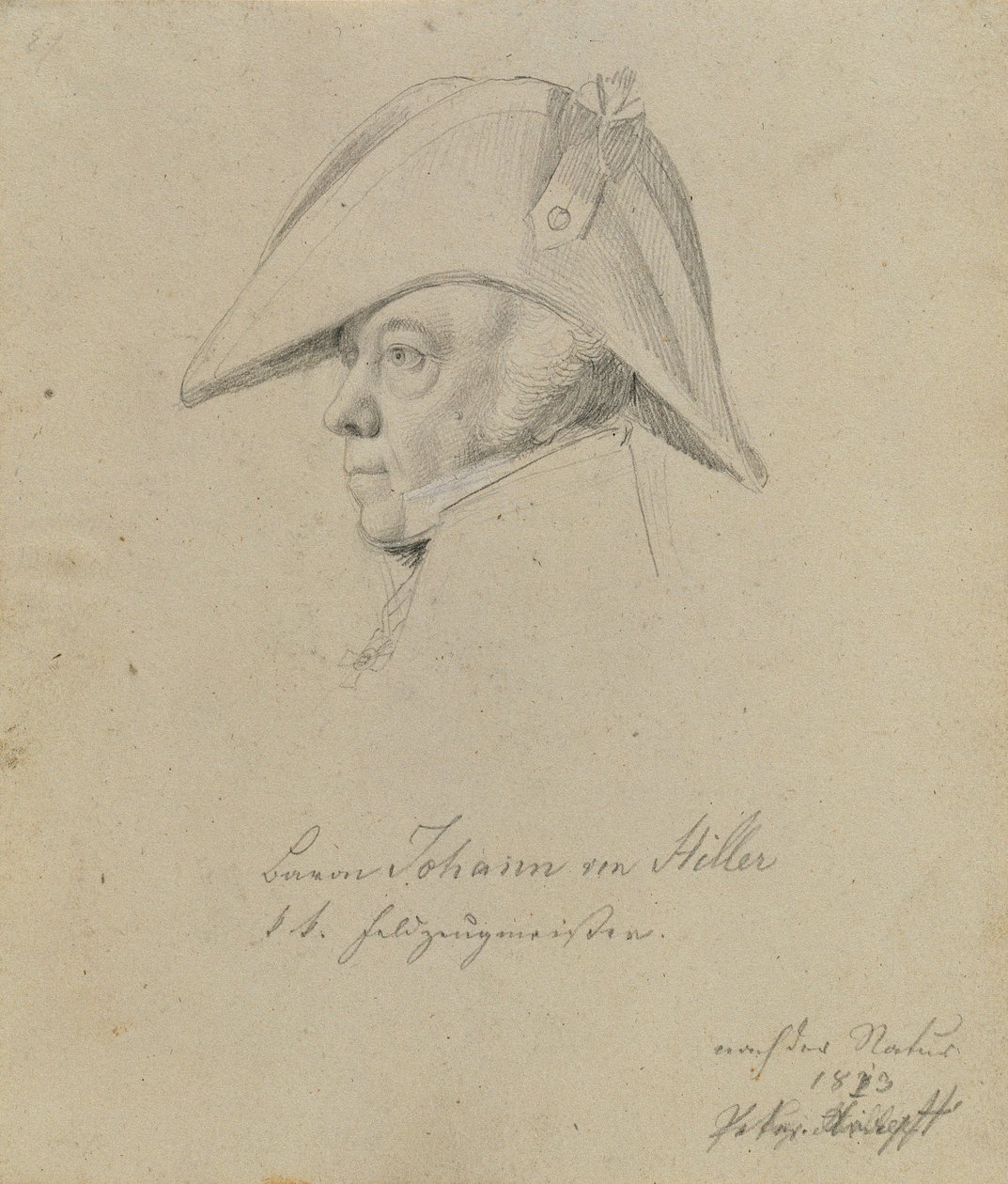 Baron Johann von Hiller by Johann Peter Krafft