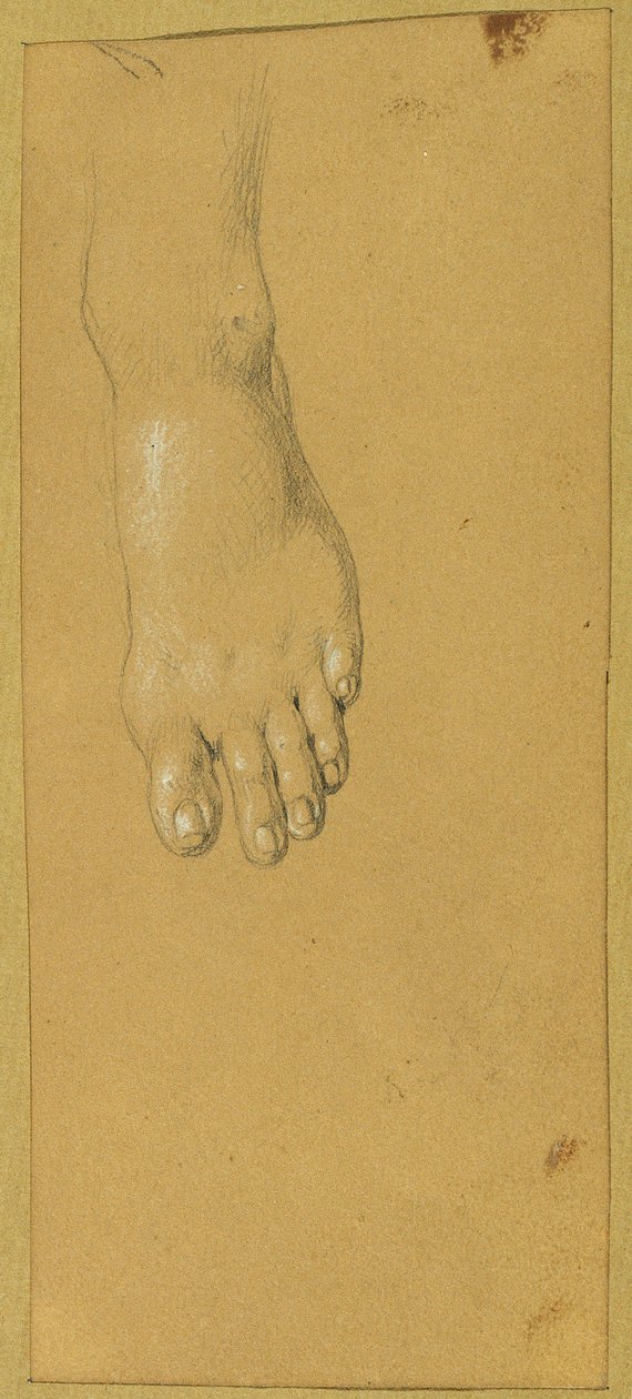 "Rüdiger ve Angelika" için ayak çalışması by Johann Peter Krafft