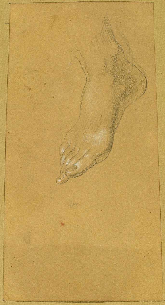 "Rüdiger ve Angelika" için ayak çalışması by Johann Peter Krafft