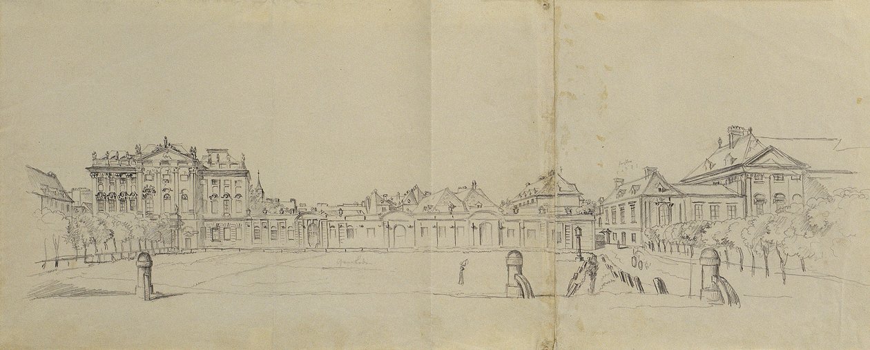 Palais Trautson ile Josefstädter Glacis by Johann Peter Krafft