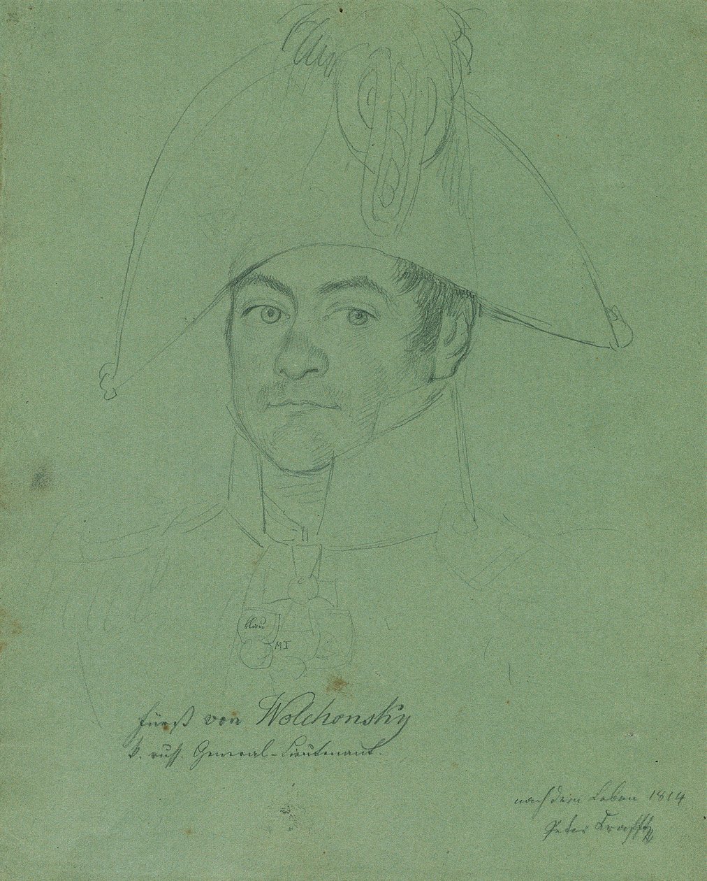Prens Peter Mihayloviç Volkonsky 1776-1852, 1814. by Johann Peter Krafft