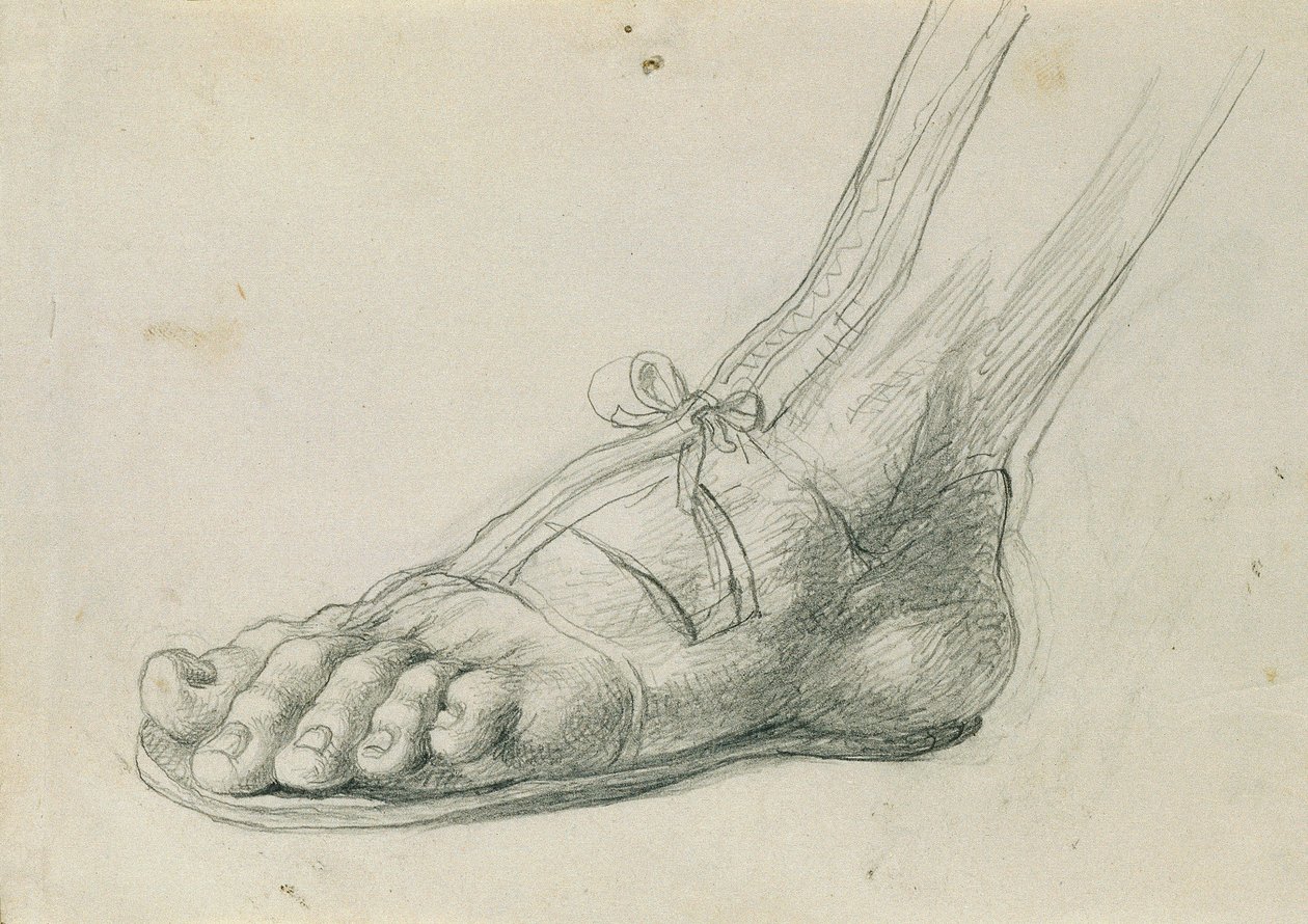 "Rüdiger ve Angelika" için sandal çalışması by Johann Peter Krafft
