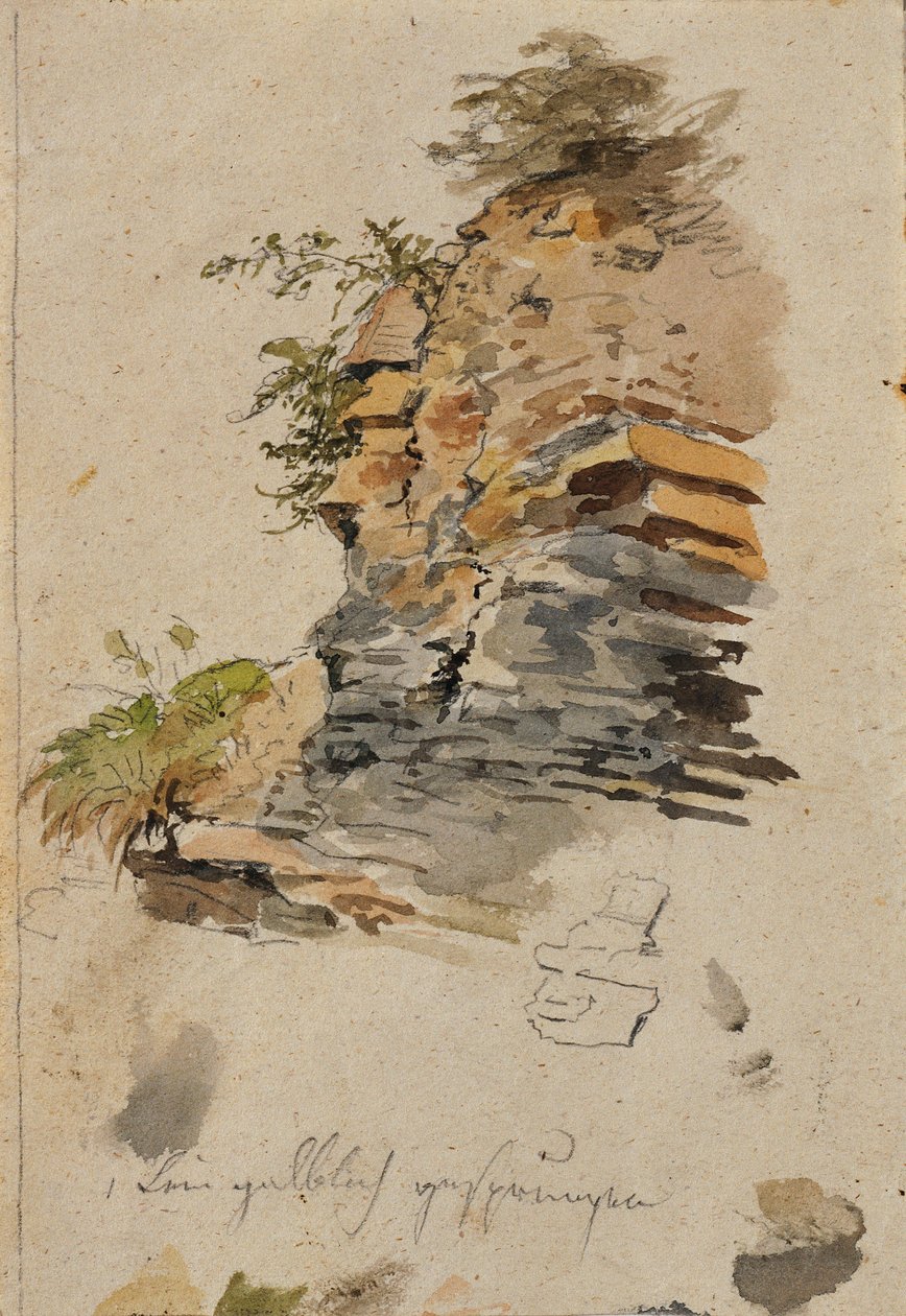 Bir Kaya Çalışması by Johann Peter Krafft