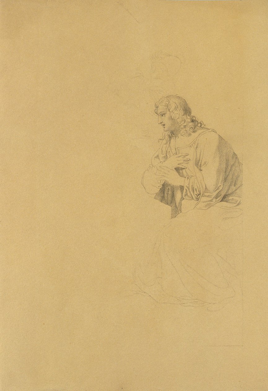 Bir Öğrencinin Çalışması by Johann Peter Krafft