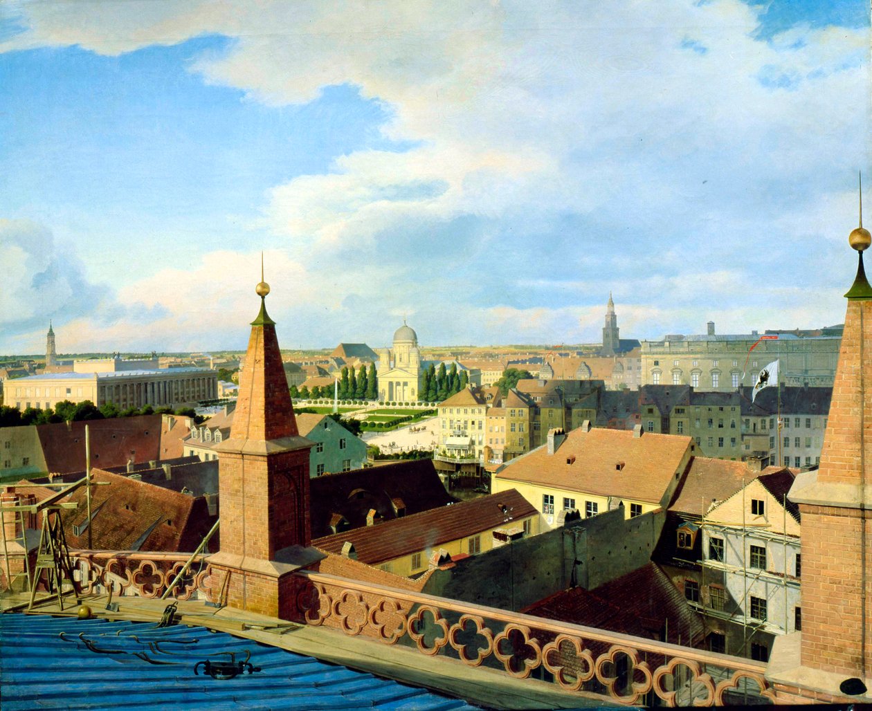 19. yüzyılın ortalarında Berlin. by Johann Philipp Eduard Gartner