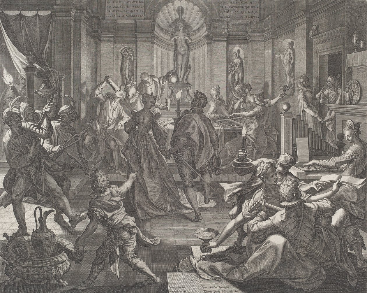Bir Zevk Evi, 1588. by Johann Sadeler I