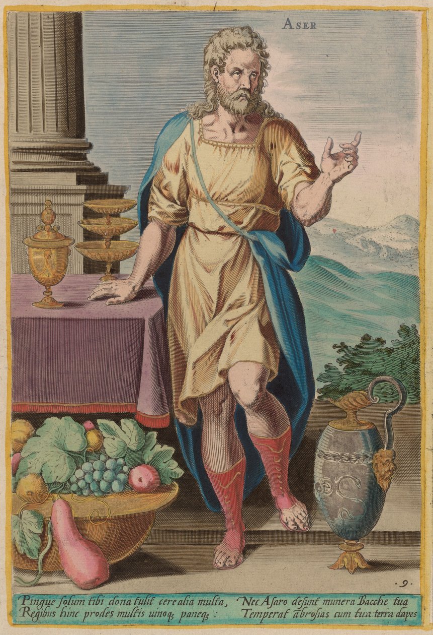 Aser, c. 1585 by Johann Sadeler I