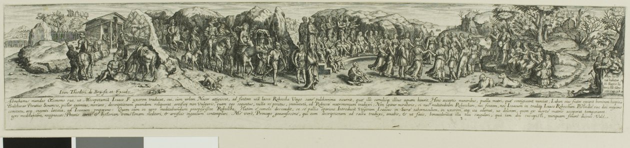 Eleazar ve Rebecca by Johann Theodor de Bry