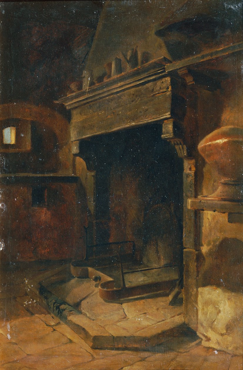Şömineli iç mekan by Johann  Till der Jüngere