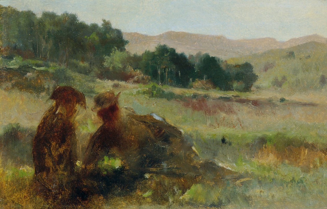 Bir avcı ve bir köpekle manzara by Johann  Till der Jüngere