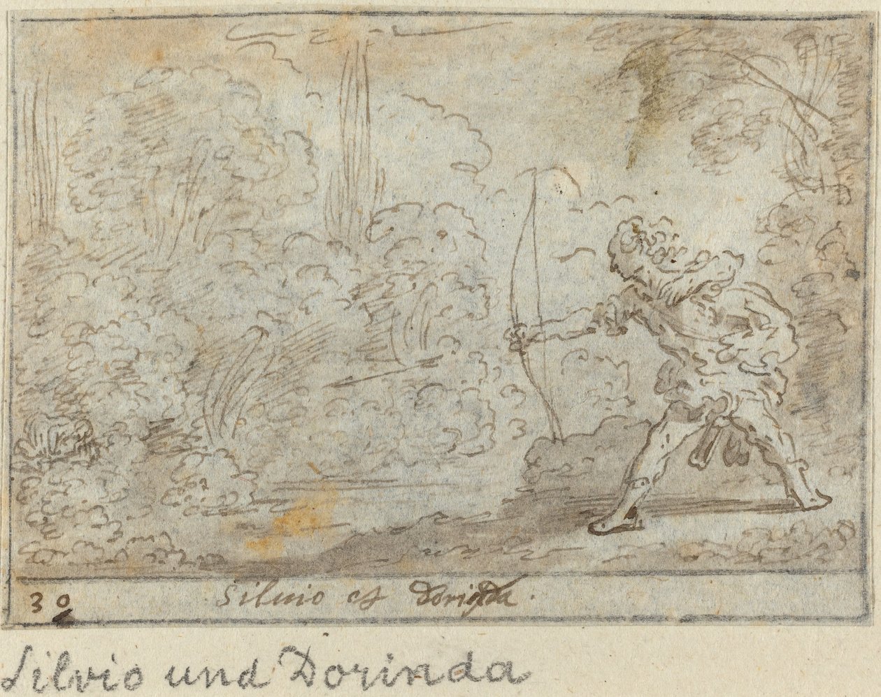 Silvio ve Dorinda by Johann Wilhelm Baur