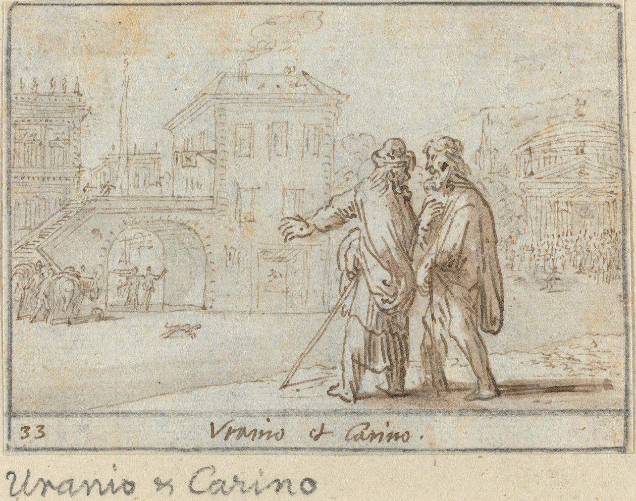 Uranio ve Carino, 1640. by Johann Wilhelm Baur