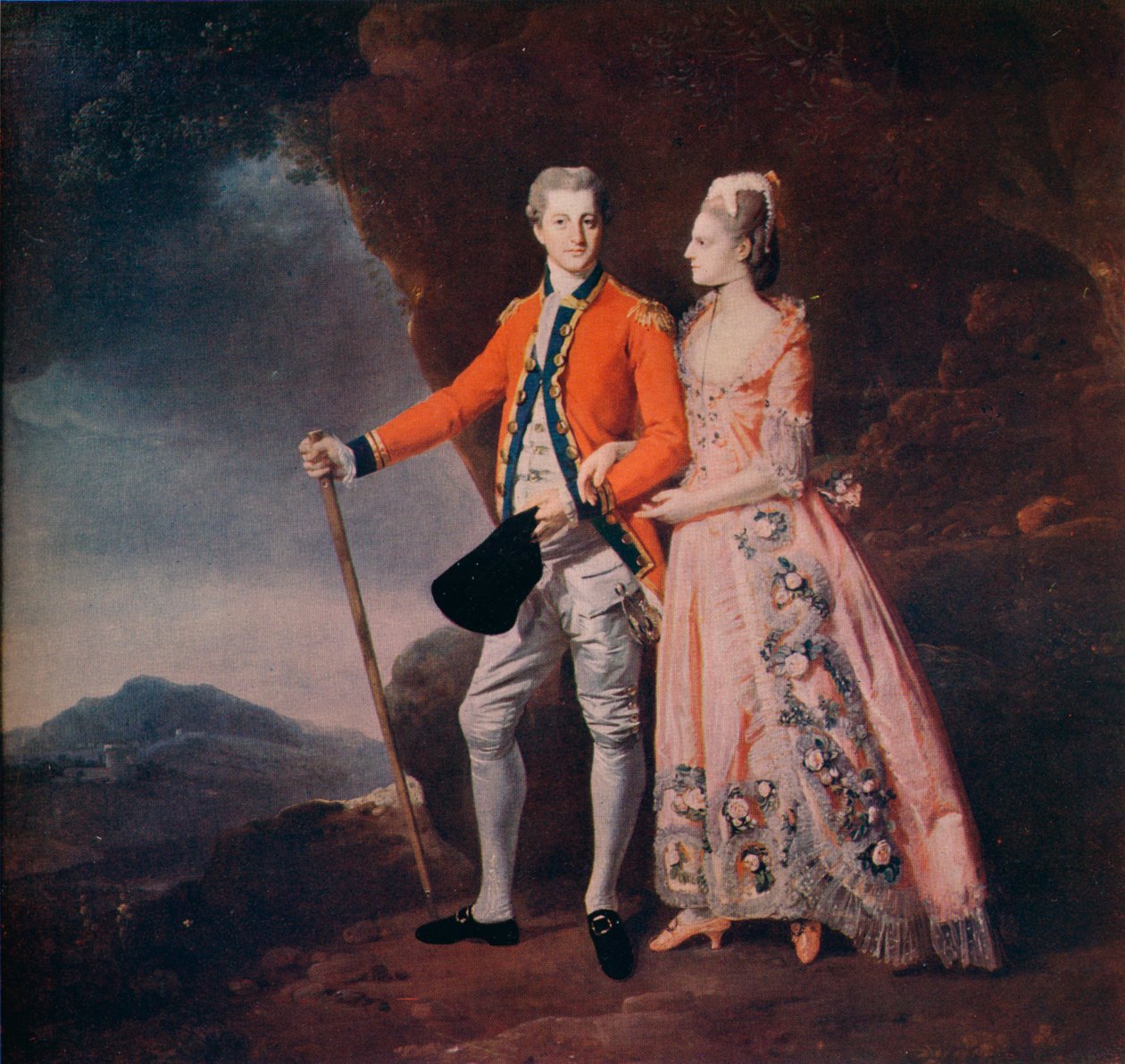 Bir Dağ Manzarasında Çift, c1779 by Johan Joseph Zoffany