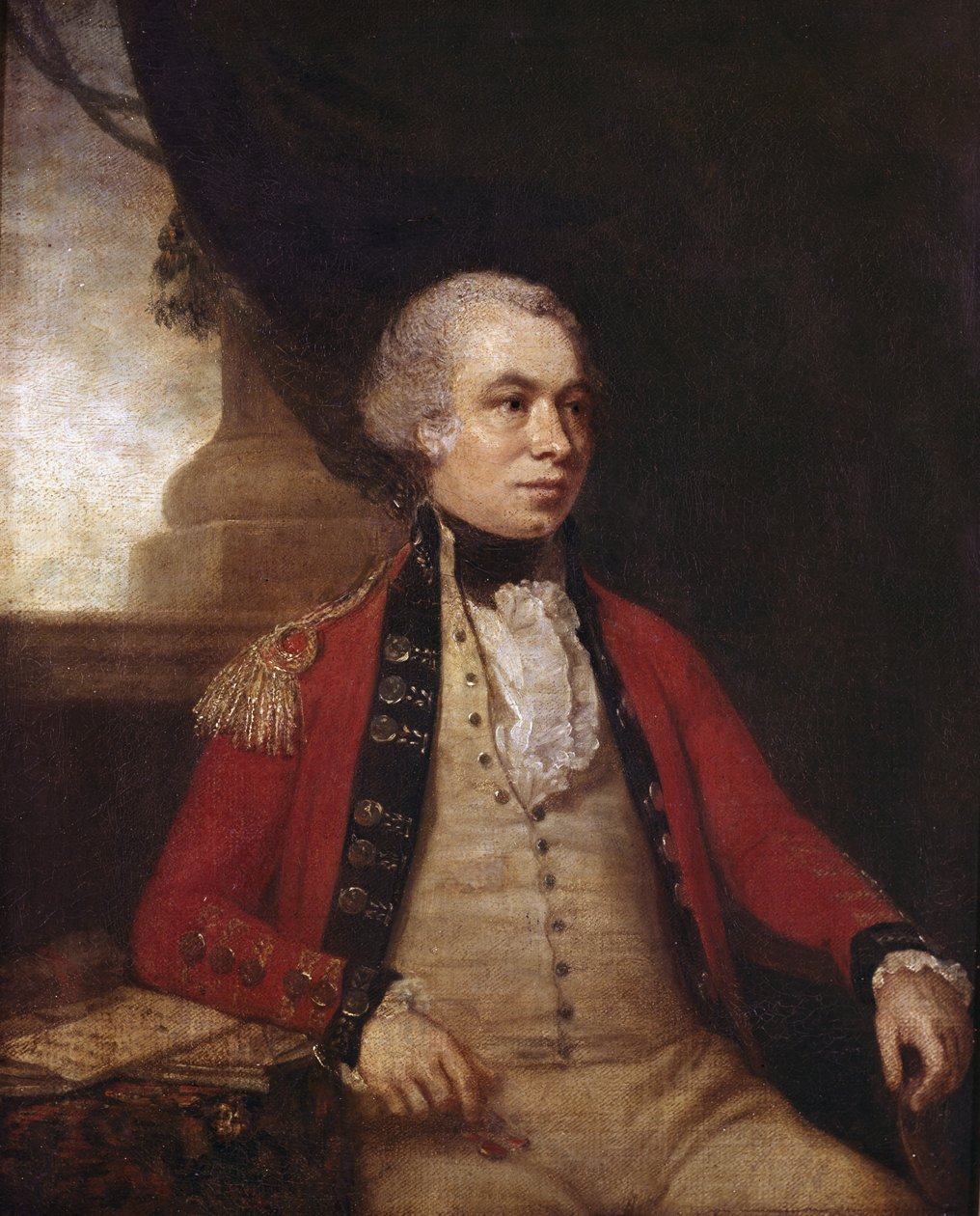 Kimliği belirsiz Korgeneral, 1770 dolaylarında by Johan Joseph Zoffany