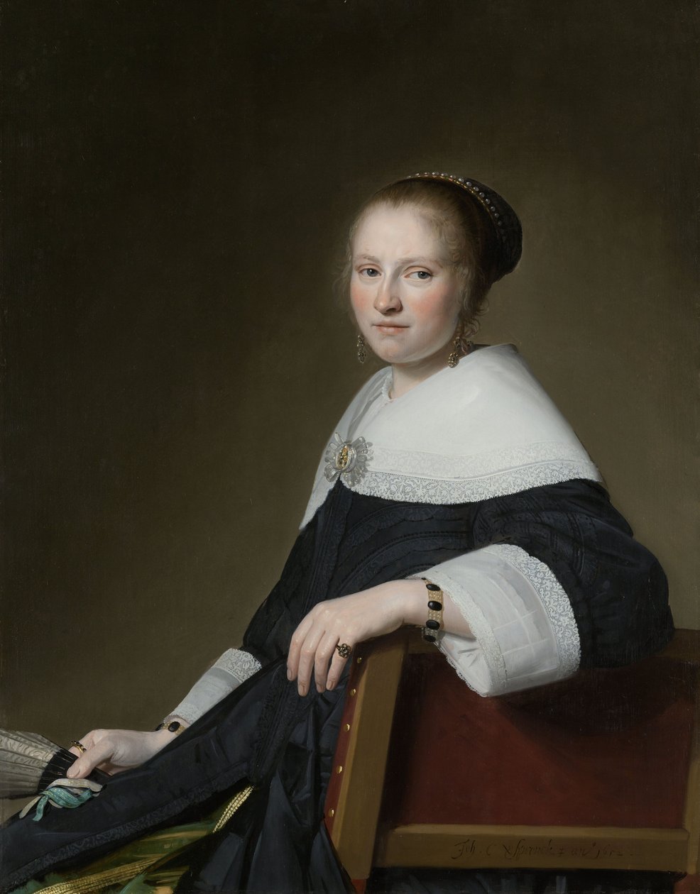 Portrait of Maria Strijp by Johannes Cornelisz. Verspronck