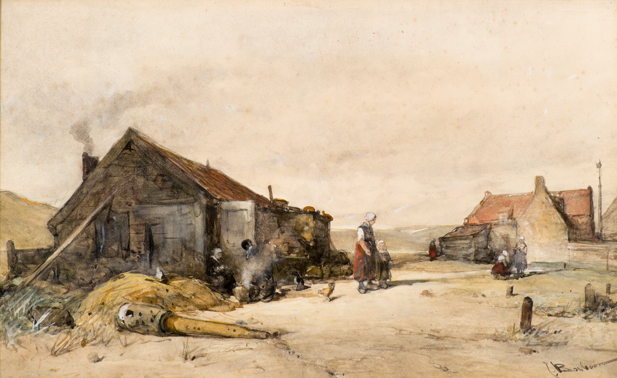 Eski evler by Johannes Bosboom