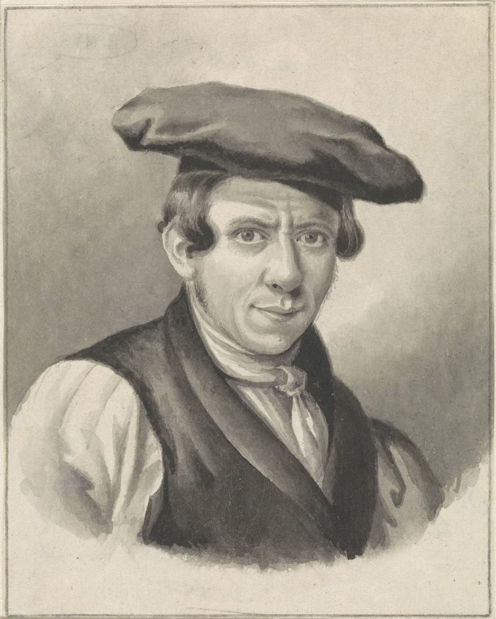Johannes Boshamer'in kendi portresi by Johannes Boshamer
