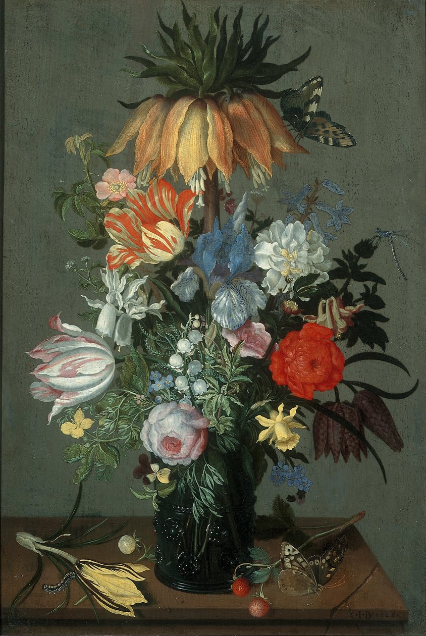 Crown Imperial ile Çiçek Natürmort, 1626 by Johannes Bosschaert