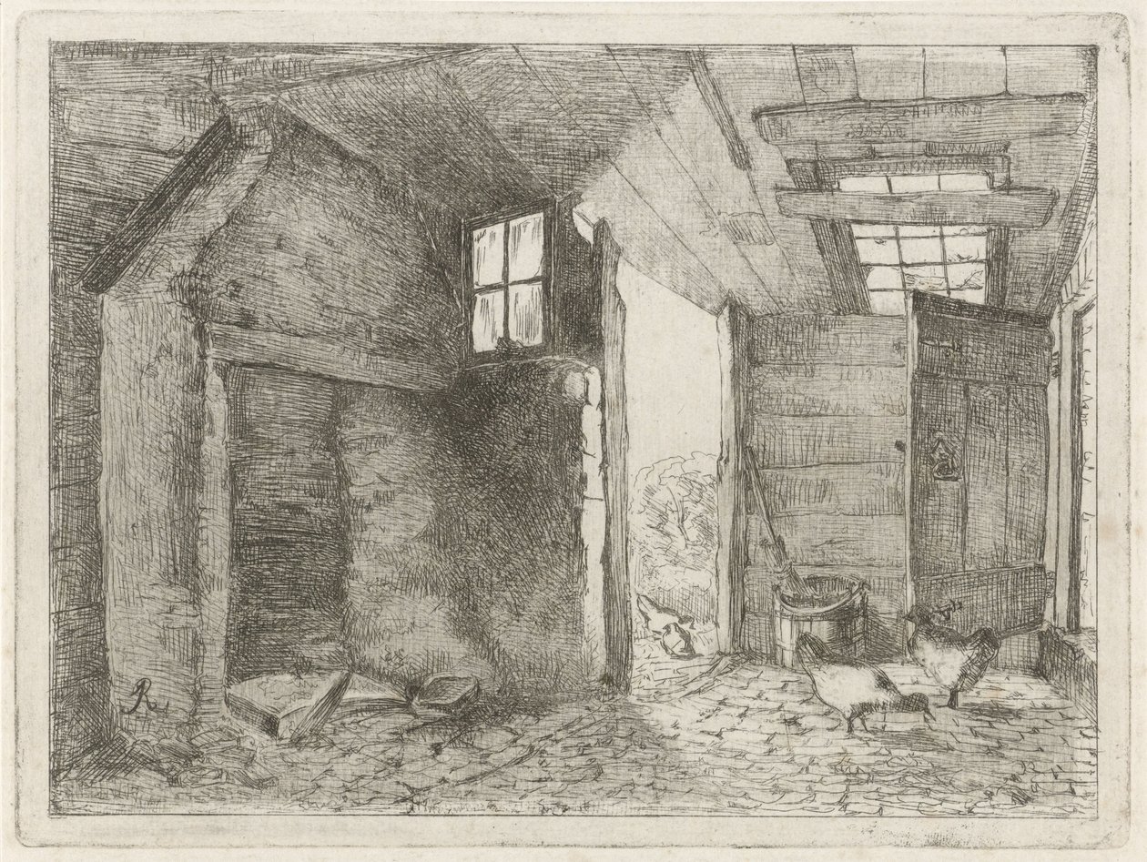 tavuklu ahır by Johannes Everhardus Rijnboutt