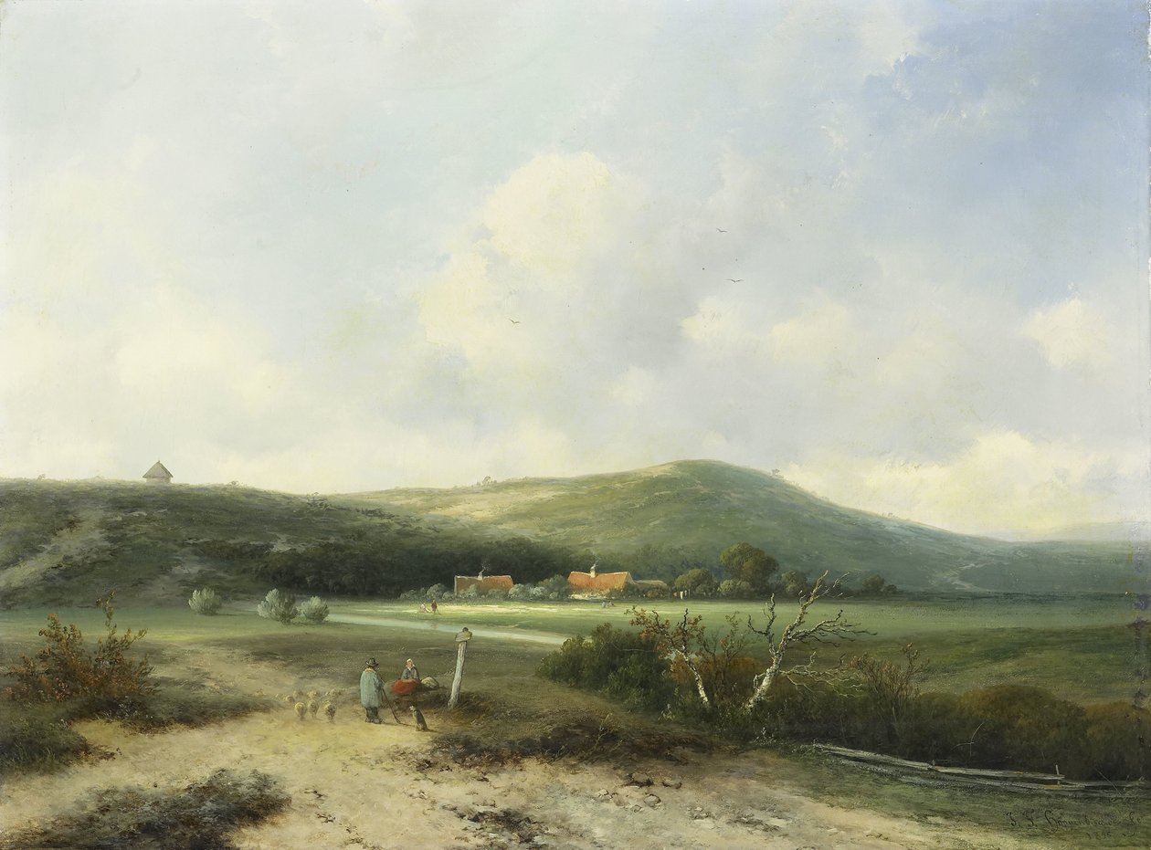 Kum tepelerinde görüntüle by Johannes Franciscus Hoppenbrouwers