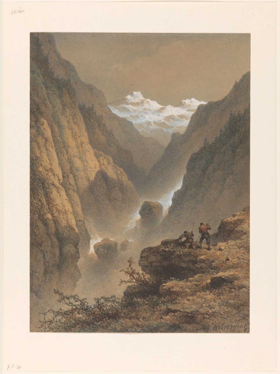 dağ manzarası by Johannes Hilverdink