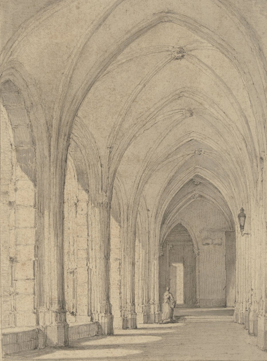Utrecht'teki Dom Kilisesi'ndeki manastır by Johannes Jelgerhuis