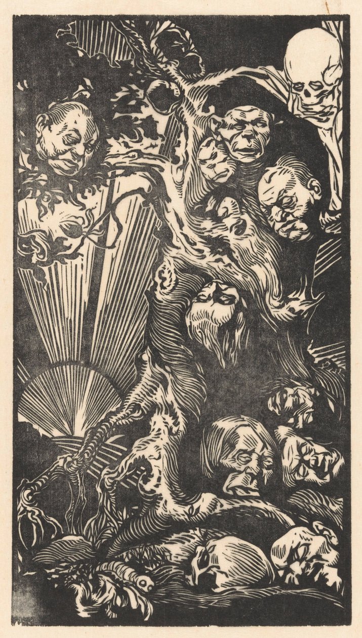 Harika kafaları olan ağaç by Johannes Josephus Aarts