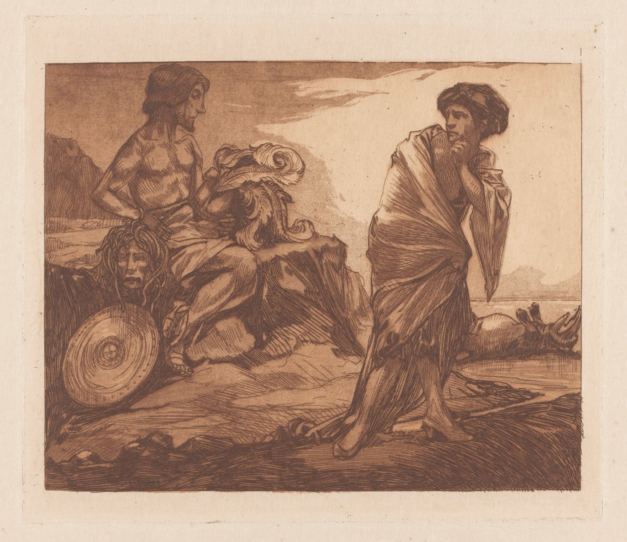 Medusa'nın başı ile Perseus by Johannes Josephus Aarts