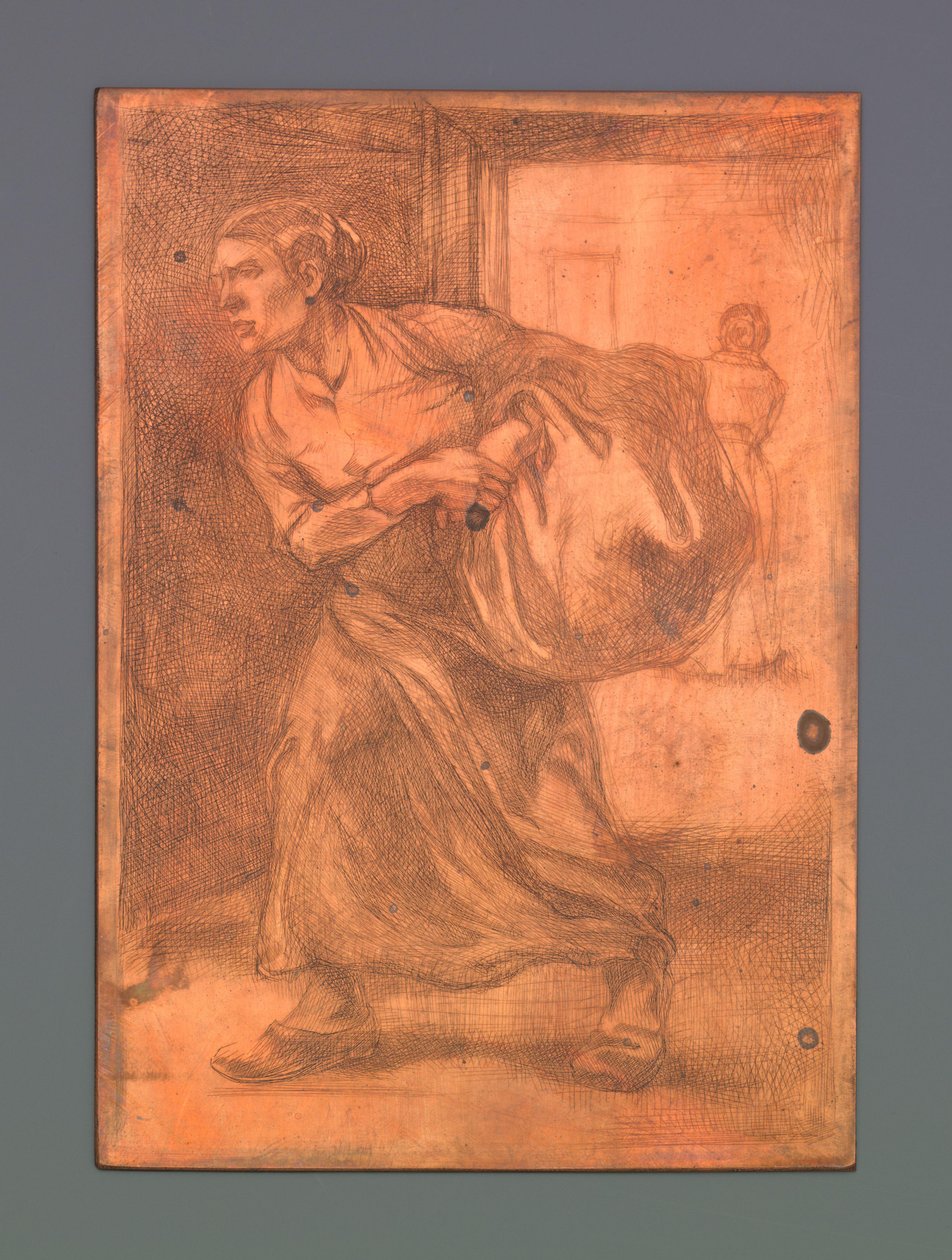 Kadın bir balya taşır by Johannes Josephus Aarts