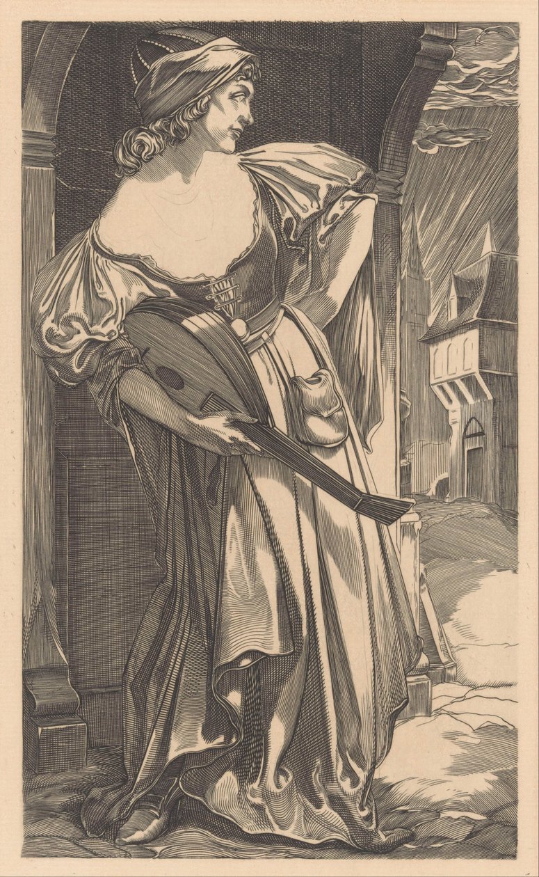 Sokakta ud olan kadın by Johannes Josephus Aarts