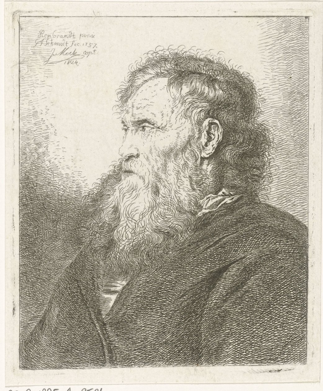 Sakallı yaşlı adam by Johannes Mock