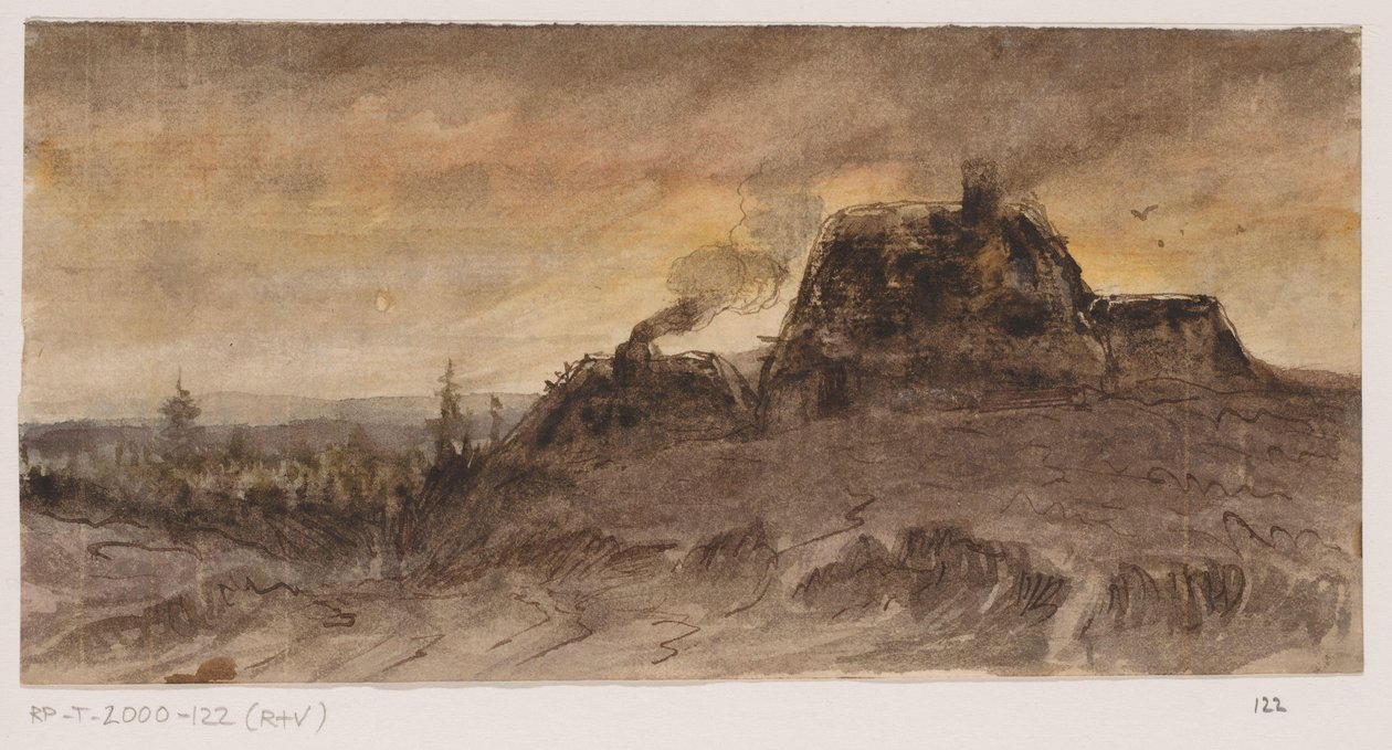 Günlük işçi evleri by Johannes Tavenraat (signed by artist)