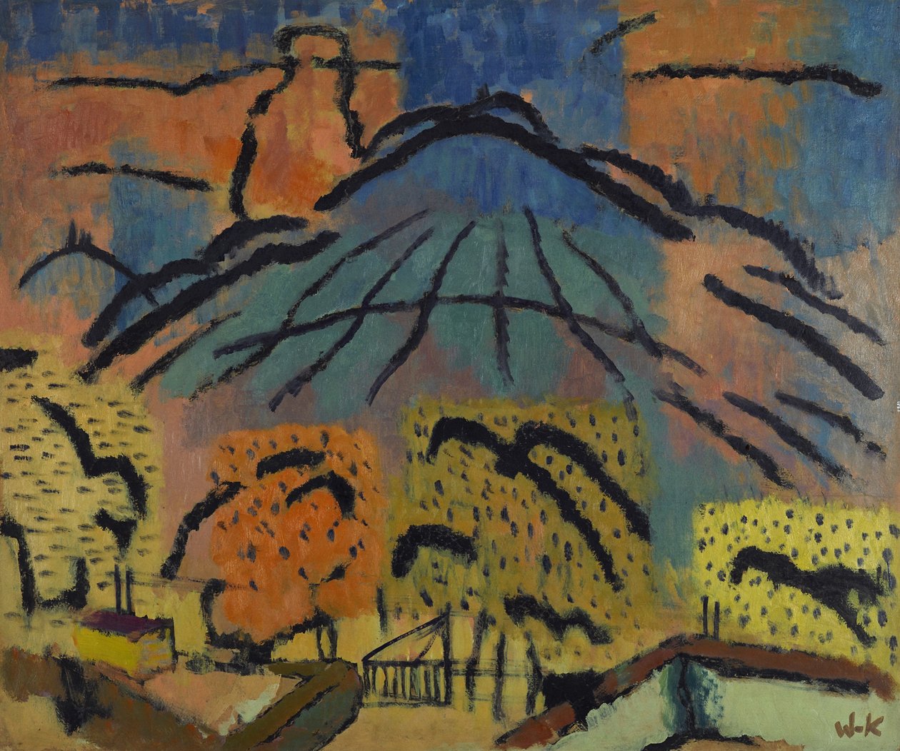 Metzinger yakınlarındaki dağ by Johans Valters