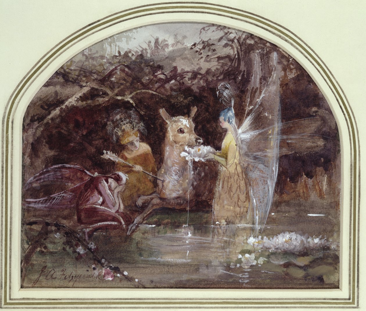 Yaralı Faun by John Anster Fitzgerald