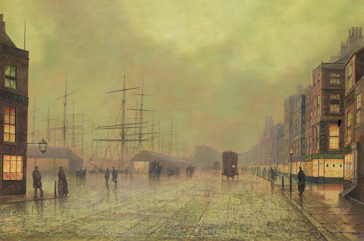 Glasgow Rıhtımları by John Atkinson Grimshaw
