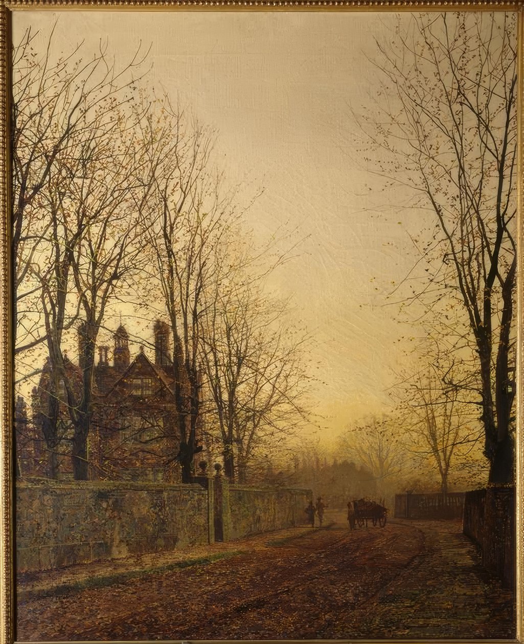 J.A. Grimshaw, Son Yükleme / boyama, 1886 by John Atkinson Grimshaw
