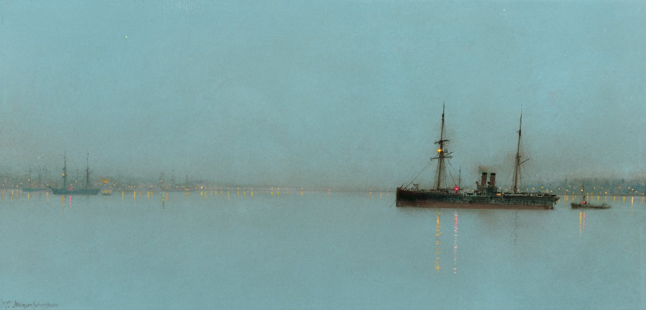 Liman Işığı by John Atkinson Grimshaw
