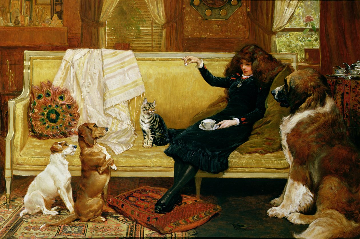 Çay Saati İkram, 1883 by John Charlton