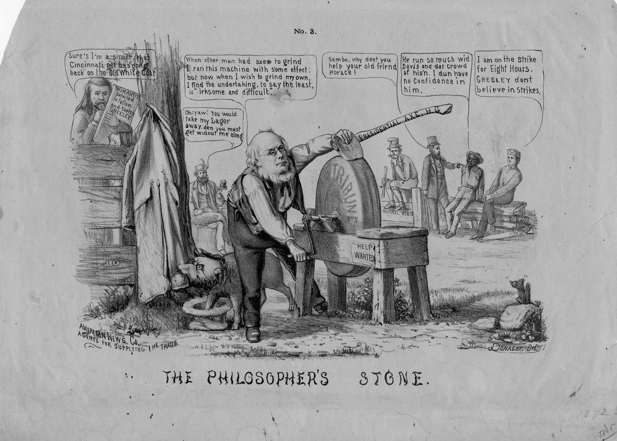 American News Co., New York, c.1872 tarafından yayınlanan filozoflar taşı by John Donaghy