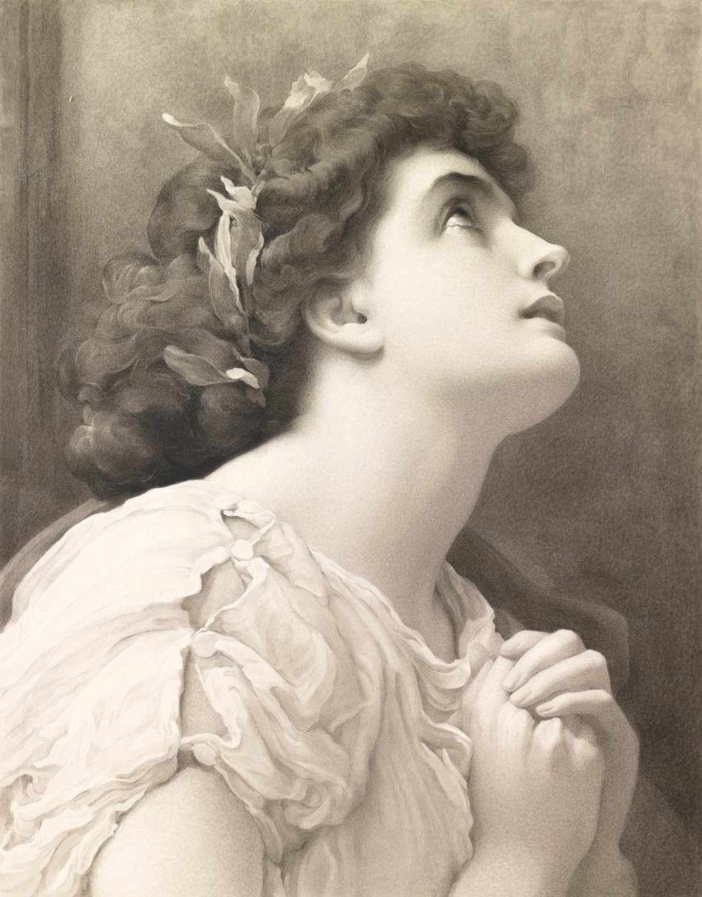 ನಂಬಿಕೆ, ಲೇಯ್ಟನ್ ನಂತರ, 1900 (ಜಲವರ್ಣ) ಟರ್ಕ್ by John Douglas Miller